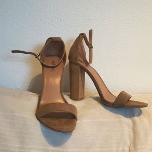 Merona ankle strap block heels